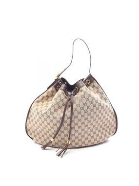 Gucci Gg Canvas Drawstring Shoulder Bag #360194G95B